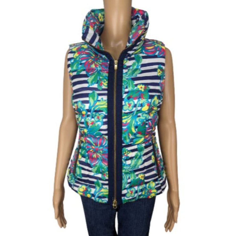 Lilly Pulitzer Syd Quilted Puffer Vest M
